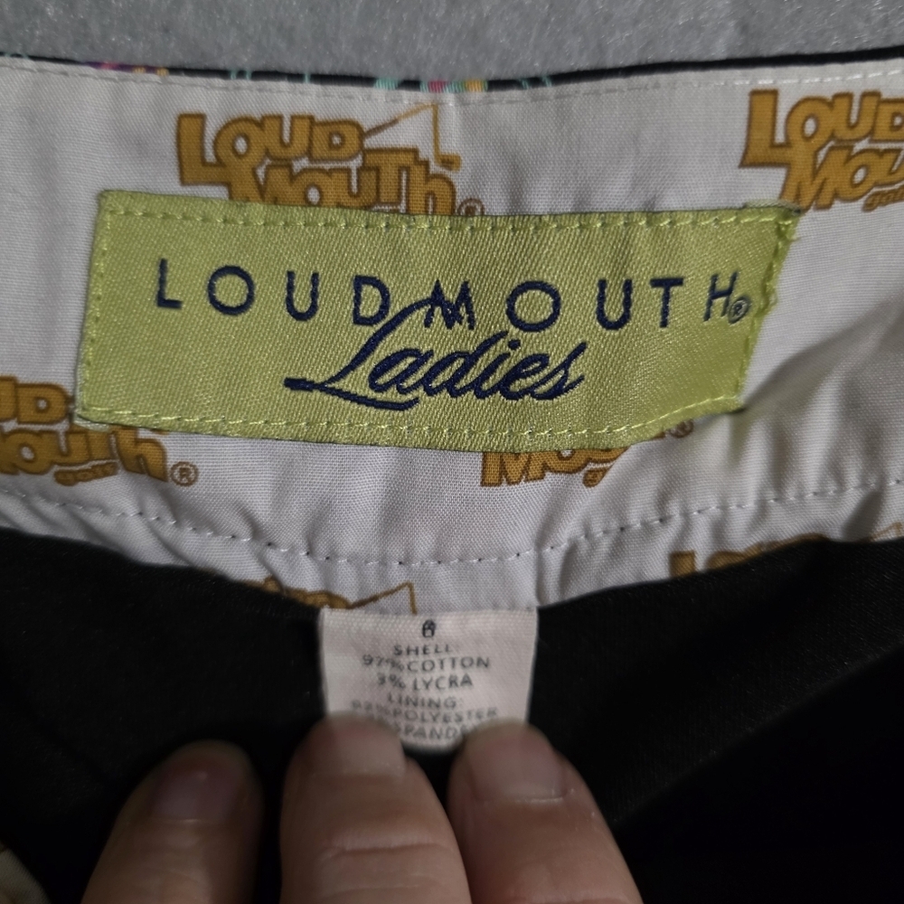 Loudmouth Womens Black Paisley Golf Skort Size 6 - Picture 2 of 9